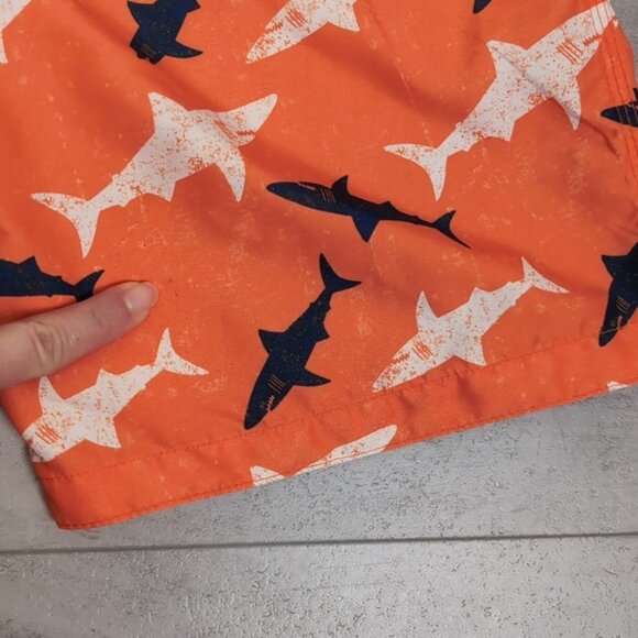 3/$20 Joe Fresh Shark Print Swim Trunks Beach Summer Bathing Suit Shorts - Picture 7 of 11